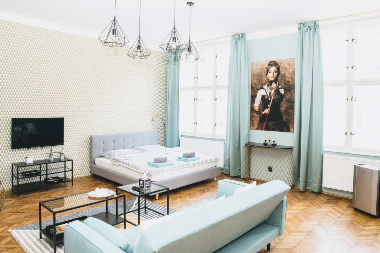 Stylovy apartmán u Pařížske ulice s vanou
